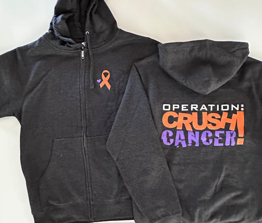 Charcoal Full Zip Hooded Sweatshirt